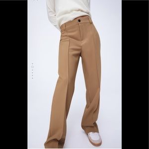 Zara seamed straight leg pants